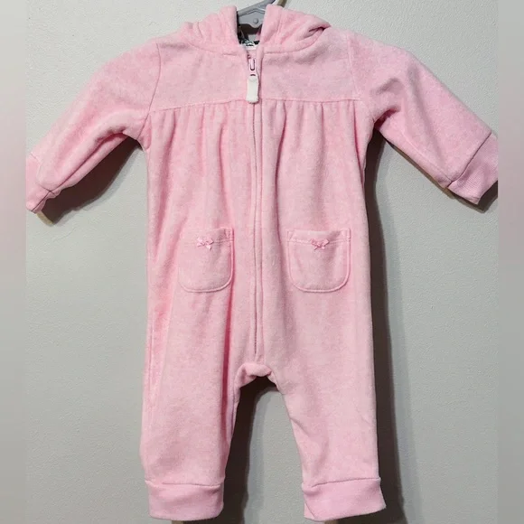 Carter's Fleece Hooded Jumpsuit - Picture 6 of 10
